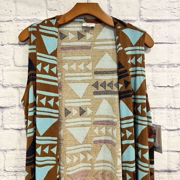 Lularoe Cardigan Sweater Longline Vest Sleeveless Medium NWT - Picture 3 of 8